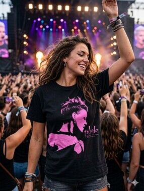 P!nk Summer Carnival Tour 2024 T-Shirt San Diego Concert Merch Black Pink Size M